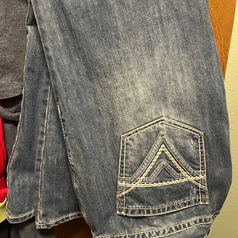 Stylish Blue Denim Dress Pants